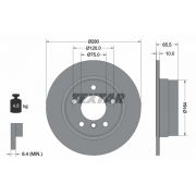 Слика 1 $на Кочионен диск TEXTAR PRO 92132903