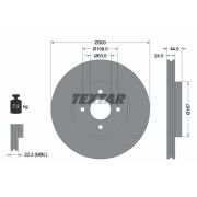 Слика 1 $на Кочионен диск TEXTAR PRO 92139903