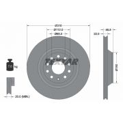 Слика 1 на кочионен диск TEXTAR PRO 92140703