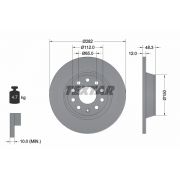 Слика 1 на кочионен диск TEXTAR PRO 92140803