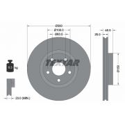 Слика 1 на кочионен диск TEXTAR PRO 92141303