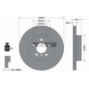 Слика 1 на кочионен диск TEXTAR PRO 92141503