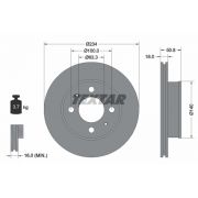 Слика 1 $на Кочионен диск TEXTAR PRO 92146803