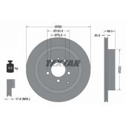 Слика 1 $на Кочионен диск TEXTAR PRO 92147703