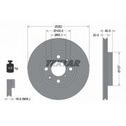 Слика 1 $на Кочионен диск TEXTAR PRO 92148903