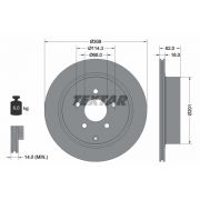 Слика 1 $на Кочионен диск TEXTAR PRO 92149303