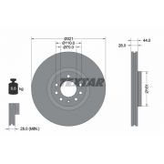 Слика 1 $на Кочионен диск TEXTAR PRO 92149803