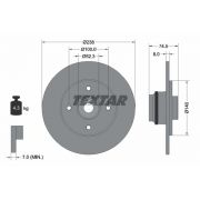 Слика 1 на кочионен диск TEXTAR PRO 92154003