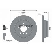 Слика 1 на кочионен диск TEXTAR PRO 92154903