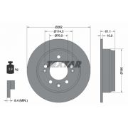 Слика 1 на кочионен диск TEXTAR PRO 92161703