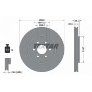 Слика 1 на кочионен диск TEXTAR PRO 92164403