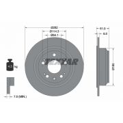 Слика 1 $на Кочионен диск TEXTAR PRO 92165803