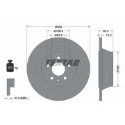 Слика 1 $на Кочионен диск TEXTAR PRO 92168403