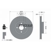 Слика 1 на кочионен диск TEXTAR PRO 92175903