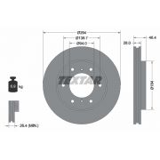 Слика 1 на кочионен диск TEXTAR PRO 92180203