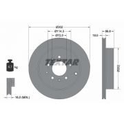 Слика 1 на кочионен диск TEXTAR PRO 92180903