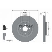 Слика 1 $на Кочионен диск TEXTAR PRO 92202203