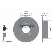 Слика 1 $на Кочионен диск TEXTAR PRO 92202903