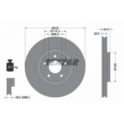 Слика 1 $на Кочионен диск TEXTAR PRO 92222003