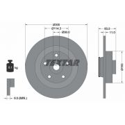 Слика 1 на кочионен диск TEXTAR PRO 92233103