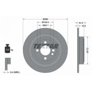 Слика 1 на кочионен диск TEXTAR PRO 92234003