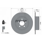 Слика 1 на кочионен диск TEXTAR PRO 92234803