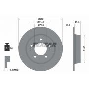 Слика 1 на кочионен диск TEXTAR PRO 92240003