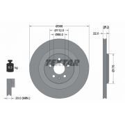 Слика 1 на кочионен диск TEXTAR PRO 92241803