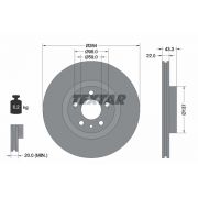 Слика 1 на кочионен диск TEXTAR PRO 92252803