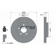 Слика 1 на кочионен диск TEXTAR PRO 92254803