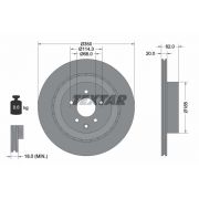 Слика 1 на кочионен диск TEXTAR PRO 92270703