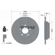 Слика 1 на кочионен диск TEXTAR PRO 92272703