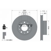 Слика 1 на кочионен диск TEXTAR PRO 92275003