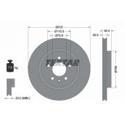 Слика 1 $на Кочионен диск TEXTAR PRO 92290003