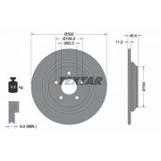 Слика 1 на кочионен диск TEXTAR PRO 92292403