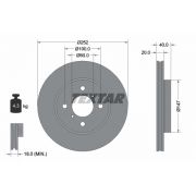 Слика 1 на кочионен диск TEXTAR PRO 92292903