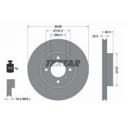 Слика 1 на кочионен диск TEXTAR PRO 92294403