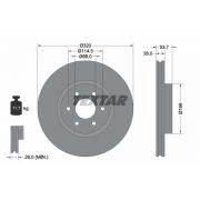 Слика 1 на кочионен диск TEXTAR PRO 92296503