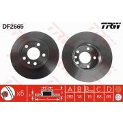 Слика 1 на кочионен диск TRW DF2665