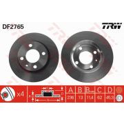 Слика 1 на кочионен диск TRW DF2765