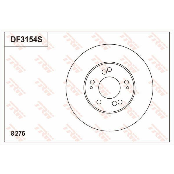 Слика на Кочионен диск TRW DF3154S