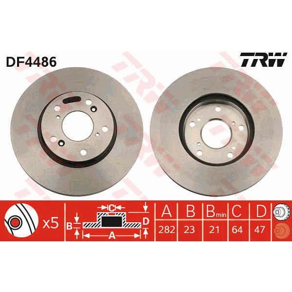 Слика на Кочионен диск TRW DF4486