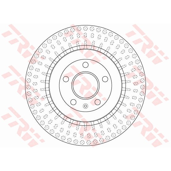 Слика на кочионен диск TRW DF6175S за Audi A4 Avant (8K5, B8) 1.8 TFSI - 170 коњи бензин