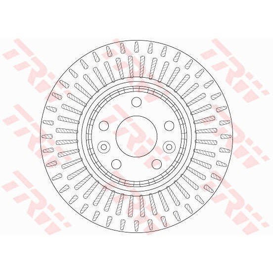 Слика на кочионен диск TRW DF6208S за Renault Laguna 3 (BT0-1) 3.5 V6 (BT0C, BT0P) - 238 коњи бензин