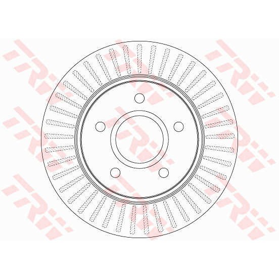 Слика на кочионен диск TRW DF6253S за CHRYSLER TOWN COUNTRY RT 3.8 - 200 коњи бензин