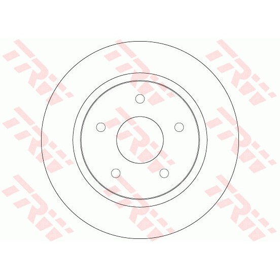 Слика на кочионен диск TRW DF6325 за Fiat Freemont JC 2.0 JTD - 163 коњи дизел