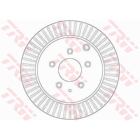 Слика на кочионен диск TRW DF6385 за Mazda CX-7 (ER) 2.3 AWD - 248 коњи бензин