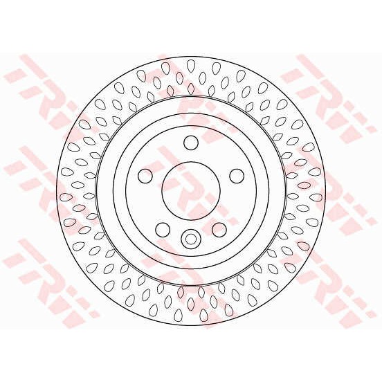 Слика на кочионен диск TRW DF6387 за Volvo V60 D4 AWD - 181 коњи дизел