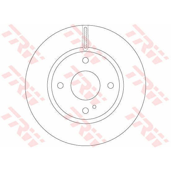 Слика на кочионен диск TRW DF6399 за Ford Fiesta 6 1.4 TDCi - 70 коњи дизел