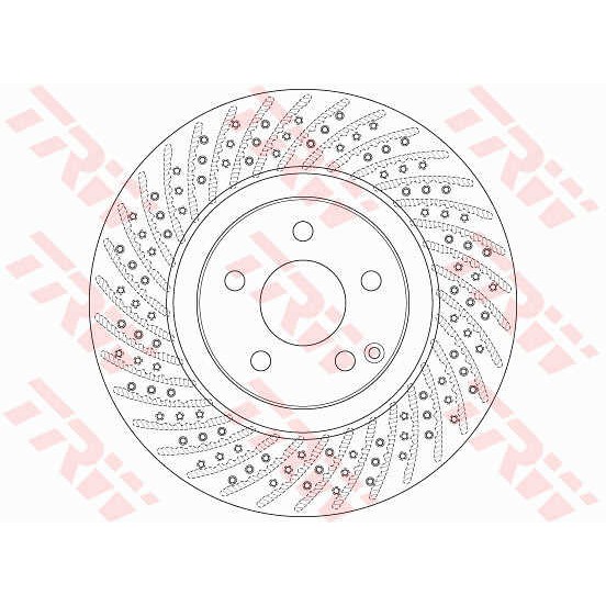 Слика на кочионен диск TRW DF6433S за Mercedes E-class Estate (s211) 350 CGI (211.257) - 292 коњи бензин